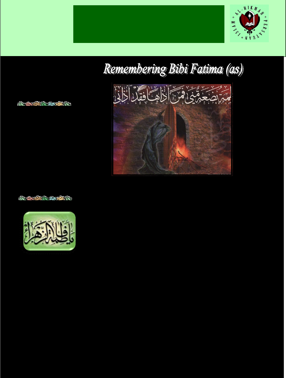 Al Hikmah Newsletter May 2010 Pdf Document